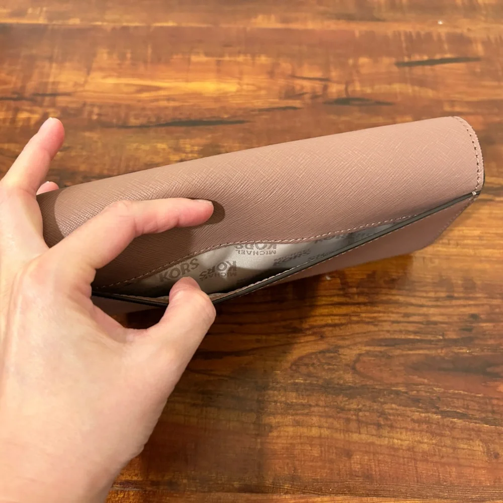 Michael Kors Callie Dusty Rose Wallet(Like New) - Picture 7 of 11